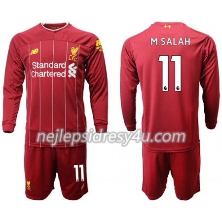 Fotbalové dres Liverpool M.Salah 11 Dětské Domácí 2019/20 Dlouhý Rukáv